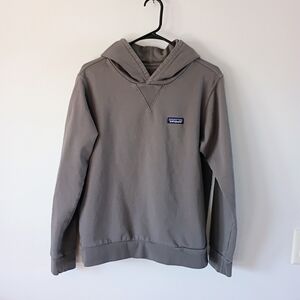 Patagonia Organic Cotton Hoodie Taupe Gray Mens Small Fair Trade Pullover